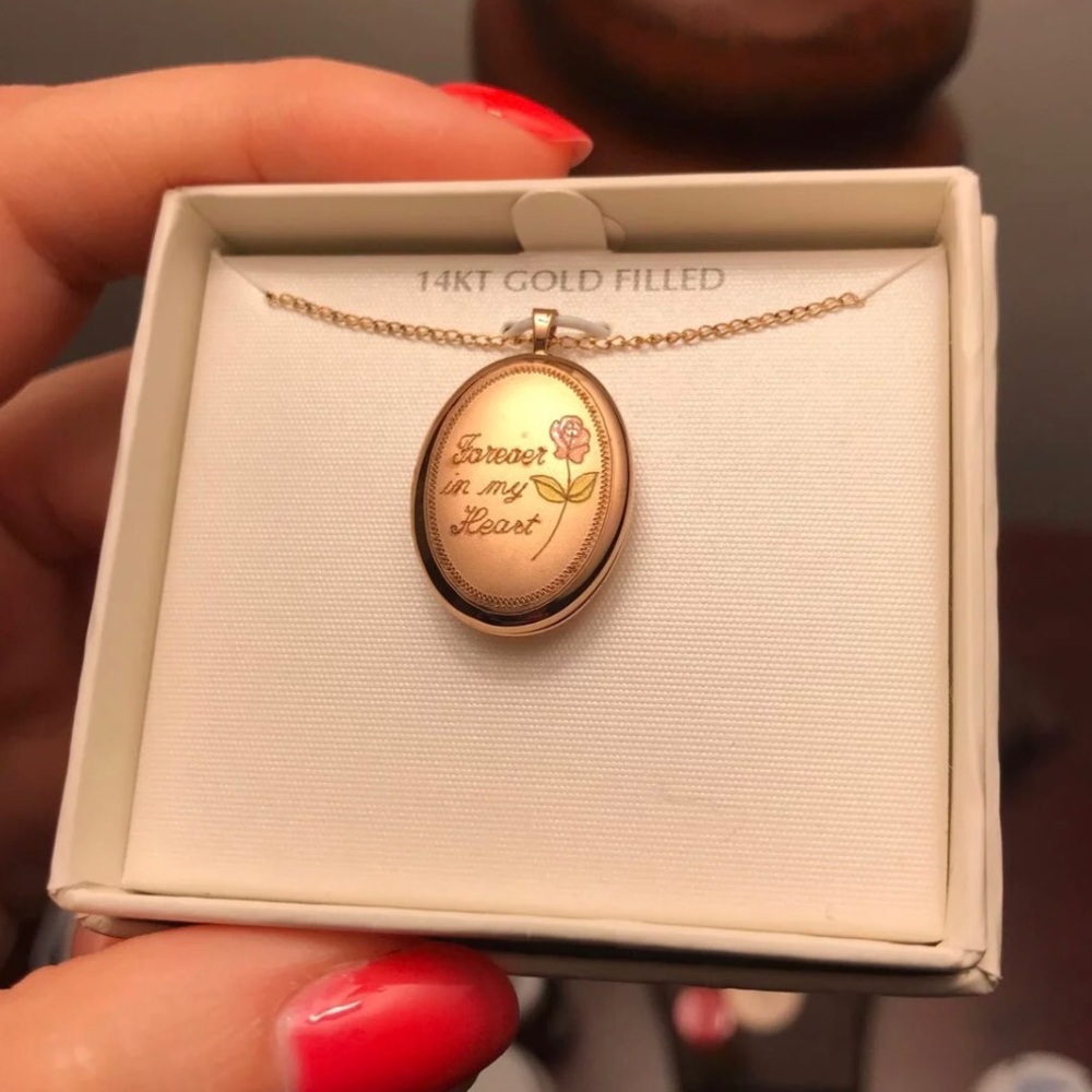 14kt Gold filled locket necklace